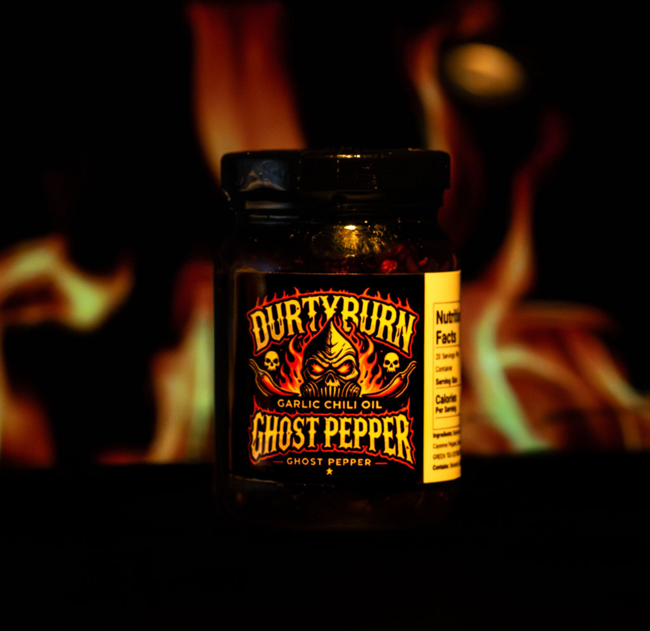 Durtyburn Sugar-Free Ghost Pepper Garlic Chili Oil DurtyBurn Chili Oil